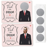 Bridal Shower Games – Find The Groom Scratch Off Raffle, Fun Wedding Shower Game, 30 Cards And Stickers