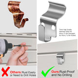 Vinyl Siding Hooks, Hold Up To 30Lbs, No-Drill Heavy-Duty Outdoor Siding Clips, Easy Install Rustproof For Hanging Christmas Wreaths & Lights 10 Pack