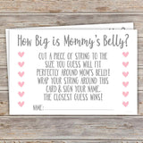 How Big Is Mommy’S Belly (50 Count) - Measure Mom’S Belly Baby Shower Game