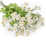 Artificial Chamomile 4Pcs, 21.7" Fake Daisy White Faux Flowers For Home Kitchen Wedding Decor
