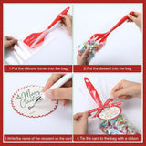 24 Pack Christmas Kitchen Utensils Gifts Bulk 13.4 Inch Silicone Spatula Turner Heat Resistant Silicone Slotted Spatula Christmas Cooking Utensils For Women Men Xmas Holiday Gifts