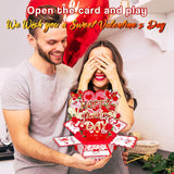 3D Pop-Up Valentine’S Day Card – Valentine’S Day Gift With Hexagon 3D Pop-Up Design, Luxury Cardstock & Quality Envelope