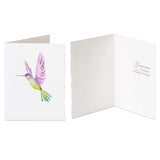 Birthday Cards, Flowers And Hummingbird (2-Count)