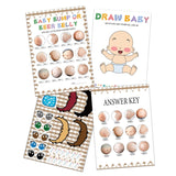 Gender Reveal Games Ideas For Guests, Boy Or Girl Voting With 2 Funny Games(31 Of Each)-Beer Belly Or Pregnant Bump And Sketch Baby'S Look For Baby Shower Party Favors