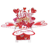 3D Pop Up Card, I Love You Valentine'S Day Greeting Card, Anniversary Cards For Wife, Girlfriend, Wife, Husband, Couple, Girlfriend, Mom