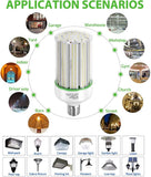 80W LED Corn Light Bulb E39 Mogul Base 5000K Daylight 250W Metal Halide HPS HID CFL Replacement 2 Pack