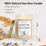 Mom Gifts For Women - Funny Dog Mom & Happy Mothers Day Gift For Dog Lovers - Best Friends, Girlfriend, Sisters, Female Coworker - Relaxing Lavender Scented Candle