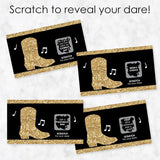 Big Dot of Happiness Nash Bash - Nashville Bachelorette Party Game Scratch Off Dare Cards - 22 Count