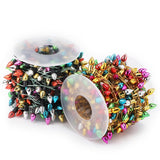 2Pcs Christmas Miniature String Lights, 65.6 Feet Fake Lights, Dollhouse Accessories Gingerbread House Decor Mini Decora