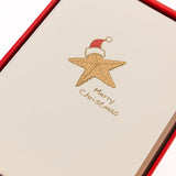 Starfish Christmas Cards, Pack Of 15 Cards With Envelopes, Blank Inside, La Petite Press Collection Boxed Set, 3.25" X 4.75"