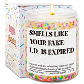 Scented Candle - 21St Birthday Gifts For Women, Female - Happy 21 Year Old Birthday Gifts For Her, Him - Cool 21St Bday Candle For Girls, Boys - Funny Turning 21 Ideas For Friend, Daughter, Teen