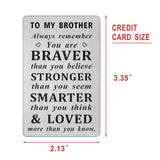 Brother Christmas Cards - Brother Fathers Day Card, Inspirational Graduation Gifts Bro Birthday Ideas