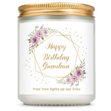 Grandma Birthday Gifts For Grandma Birthday From Granddaughter Grandson - 7 Oz Lavender Scented Candles