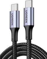 2 Pack 100W USB C to USB C Fast Charging Cable 6.6FT Type C Charger Cord for iPhone 17 16 MacBook Samsung Galaxy Pixel Dell Switch