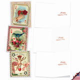 - 10 Boxed Valentine Note Cards With Envelopes - Loving, Heartfelt Assorted Greeting Cards For Valentine'S Day (4 X 5.12 Inch) - All Decked Out M2381Vdg-B1X10