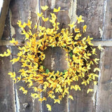 3Pcs Artificial Flowers Vine 5.9Ft Silk Flower Garland Yellow Spring Garland Decor Fake Hanging Artificial Jasmine Vines For Indoor Outdoor Home Wall Party Wedding Arch Decoration
