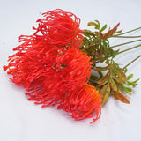 6 Pcs Tropical Flowers Christmas Flowers Artificial Uv Resistant Fake Plastic Protea Fake Spider Mum Flower Arrangement For Table Centerpieces Home Kitchen Office Indoor Outdoor Decor