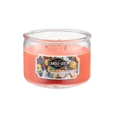 Scented Sunlit Mandarin Berry Fragrance, One 10Oz. 3-Wick Aromatherapy Candle With 20-40 Hours Of Burn Time, Orange Color, 10 Oz. Jar