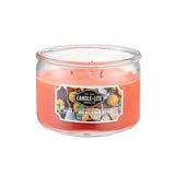 Scented Sunlit Mandarin Berry Fragrance, One 10Oz. 3-Wick Aromatherapy Candle With 20-40 Hours Of Burn Time, Orange Color, 10 Oz. Jar
