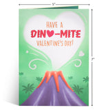 Love Dinosaur Valentines Day Pop Up Card, Volcano, Heart, 3D Greeting Cards, Gifts For Wife, Husband, Him, Her, Lovers, Boyfriend, Girlfriend, Kids, 5X7 - Includes Envelope And Message Note