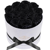 17 Flowers In A Luxury Suede Box, Birthday Gifts For Women, Preserved Flowers, Mothers Day Roses Gift For Mom, Black