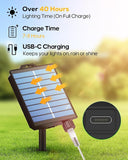 66FT Solar Rope Lights 200 LED Waterproof White String Lights with Remote 8 Modes