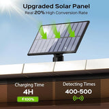 2 Pack 202 LED Solar Flood Lights with Remote Motion Sensor Security Lights Waterproof