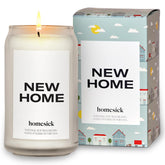 Scented Candles For Home (New Home) - 13.75 Oz Long-Lasting Soy Wax Blend Jar Candle For Housewarming, 60-80 Hours Burn Time - Notes Of Jasmine, Cedarwood, Lime, Sandalwood, Oakmoss & Musk