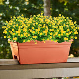 6 Bundles Outdoor Artificial Flowers Uv Resistant Fake Boxwood Plants, Faux Plastic Greenery For Indoor Outside Hanging Plants Garden Porch Window Box Home Wedding Farmhouse Decor (Yellow)