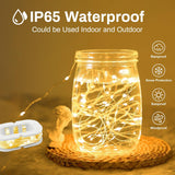 50Led Fairy Lights Usb & Battery Powered 2Pack, 16Ft Warm White Mini String Light With 8 Modes & Timer, Cuttable Copper