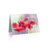 Flowers Dreamy Poppies Greeting Card With Envelope Inside Premium Quality