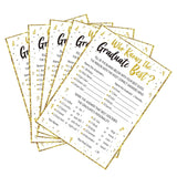 60Ct Who Knows Graduate Best Graduation Game Cards 2026 - Grad Party Supplies Decorations