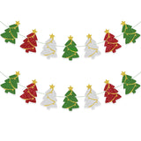 Christmas Decorations - Christmas Tree Banner Garland For Xmas Hanging Decor(Pre-Strung)