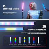 Basics 12 Inch Magnetic RGB Light Wand SL30 8W Dimmable Handheld Video Tube Light