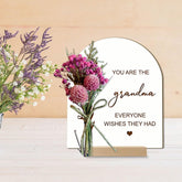 You Are The Grandma Everyone Wishes They Had, Birthday Gift For Grandma, Wooden Card With Dry Flowers, Gifts For Grandma Grandmother Gift Ideas, Mothers Day Card, Best Grandma Gifts From Grandkids