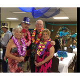 4 Pcs Thicken 41 Inch Hawaiian Leis, 4 Color Lei For Graduation Party, Dance Party, Photo Prop In Outdoors(4Pcs 4Color)