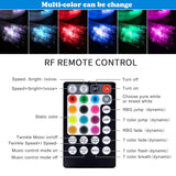 Twinkle Starlight Headliner Kit Mixed 375Pcs 9.8Ft, 10W Fiber Optic Star Lights For Car Roof Use With App/Remote Music Control
