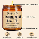 Funny Scented Candle, Book Lovers Gifts, Reading Accessories - Valentines Day, Birthday Gifts For Book Lovers Women, Men, Readers, Librarian, Bookworm, Nerd - Bookish Club Presents - 9 Oz