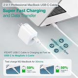 6.6FT USB C to USB C Fast Charging Cable for MacBook iPad Pro iPhone 17 16 15 Samsung Pixel Charger Cord