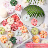 120 Pcs Faux Flowers Heads For Crafts Artificial Small Silk Daisy Flowers Embellishments 1.5 Inch Mini Assorted Faux Daisy Bulk Diy Wreath For Diy Holiday Wedding Party Home Garden