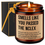 Candle, Passed The Nclex, New Rn Gifts For Nurses, Registered Nurse Gifts For Women Men, Funny Valentines, Graduation, Future Rn Congratulations Presents Ideas For Nursing School Student, Grad