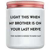 Sister In Law Gifts, Candle For Sister-In-Law Funny Christmas Gift - Birthday Mothers Day Future Sister In Law Wedding Presents Ideas Adult Lavender Candle