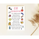 Cat Grandma Mother'S Day Card - Cat Grandma Card - Pet Cat Toys Card - Cards For Cat Lovers - Mother'S Day Card - Happy Birthday Grandma - Cute Cat Grandma Card - Grandma Love Cats - Greeting Card