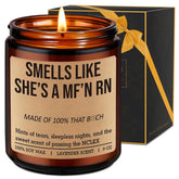 Candle For New Rn, Registered Nurse Gifts For Women - Congrats On Passing The Nclex - Future Rn Gifts For Nurses, Funny Birthday, Graduation Presents For Nursing School Students, Grads