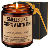Candle For New Rn, Registered Nurse Gifts For Women - Congrats On Passing The Nclex - Future Rn Gifts For Nurses, Funny Birthday, Graduation Presents For Nursing School Students, Grads