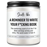 Book Candle, Creative, Cool Gifts For Writers, Authors, Author, Writer Gifts For Women, Men, Writing, Literary Presents For Aspiring Writers, Literature Lovers, Novelists, Journalists, Poets