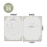 Baby Predictions And Advice Cards, 5" X 7" Minimalism Baby Shower Predictions Cards, Baby Shower Party Games & Activities Favors For Newparents - I03