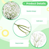 150 Pcs Babys Breath Artificial Flowers, 11.4Inch White Starry Flower For Wedding Decoration, Areal Touch Faux Babies Breath Gypsophila Bouquet For Wedding Floral Arrangement Party Home Decor