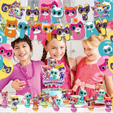 Super Cats Birthday Set – Banner, Toppers & Balloons for Kids Party Decor