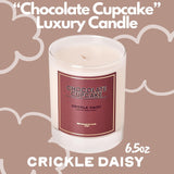 ‘Chocolate Cupcake’ Candle - All-Natural 100% Coconut Wax, Clean Burning, 14 Hours, Handcrafted In Los Angeles - Sweet Chocolate Cupcake Scent With Creamy Sweet Cocoa Notes, 6.5 Oz